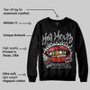 Black Cement 3s DopeSkill Sweatshirt Hot Mouth Graphic