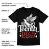 Black and White 14s DopeSkill T-Shirt Juneteenth 1865 Graphic