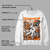 Orange Black White DopeSkill Sweatshirt Resist Graphic