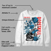 University Blue Toe 1s DopeSkill Sweatshirt Side Hustle Graphic