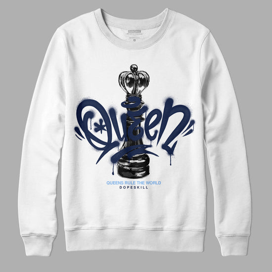 Jordan 5 SE “Georgetown” DopeSkill Sweatshirt Queen Chess Graphic Streetwear 