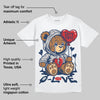 Summit White Navy 4s DopeSkill T-Shirt Broken Bear Graphic