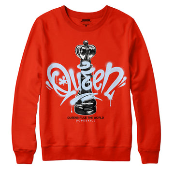 Jordan 6 Retro Toro Bravo DopeSkill Varsity Red Sweatshirt Queen Chess Graphic Streetwear