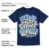 Midnight Navy 5s DopeSkill Navy T-Shirt Never Forget Loyalty Graphic