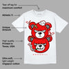 Cherry 12s DopeSkill T-Shirt New Double Bear Graphic