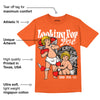 Georgia Peach 3s DopeSkill Orange T-shirt Looking For Love Graphic