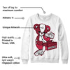 85 Metallic Burgundy 1s DopeSkill Sweatshirt Sneakerhead BEAR Graphic