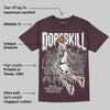 Burgundy Crush 3s DopeSkill Maroon T-shirt Thunder Dunk Graphic