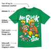 Green Collection DopeSkill Green T-shirt No Risk No Story Graphic