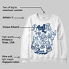 Summit White Navy 4s DopeSkill Sweatshirt Real Y2K Players Graphic