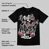 Black Cement 3s DopeSkill T-Shirt Real Y2K Players Graphic