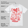 Fire Red 3s DopeSkill T-Shirt Real Y2K Players Graphic