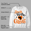 Orange Black White DopeSkill Sweatshirt Do It For The Culture Graphic