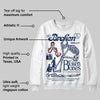 Summit White Navy 4s DopeSkill Sweatshirt Broken Bones Graphic