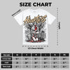 TAN Collection DopeSkill Oversize Print T-Shirt Heartless Graphic