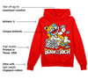 Red Collection DopeSkill Red Hoodie Sweatshirt Born To Be Rich Graphic