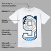 Powder Blue 9s DopeSkill T-Shirt No.9 Graphic
