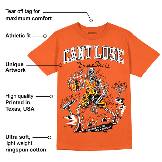 Georgia Peach 3s DopeSkill Orange T-shirt Cant Lose Graphic
