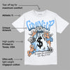 Powder Blue 9s DopeSkill T-Shirt Money Bag Coming Up Graphic