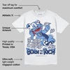 Midnight Navy 1s DopeSkill T-Shirt Born To Be Rich Graphic