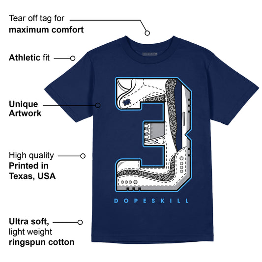 Midnight Navy 3s DopeSkill Navy T-shirt No.3 Graphic