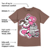 Dunk Smokey Mauve Playful Pink White Brown DopeSkill Brown Savana T-shirt Bear Steals Sneaker Graphic