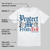 French Blue 12s DopeSkill T-Shirt Protect Me From Evil Graphic