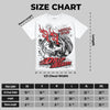 Red Cement 4s DopeSkill Oversize Print T-Shirt Drip Season Graphic
