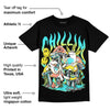 Cyan Burst 9060 DopeSkill T-Shirt Chillin Graphic