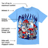 Powder Blue 9s DopeSkill Sky Blue T-shirt Chillin Graphic