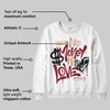 Samba OG Collegiate Burgundy DopeSkill Sweatshirt No Money No Love Typo Graphic