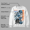 Dunk Low Futura University Blue DopeSkill Sweatshirt Side Hustle Graphic