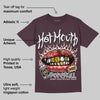 Violet Ore 3s DopeSkill Maroon T-shirt Hot Mouth Graphic