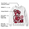 85 Metallic Burgundy 1s DopeSkill Sweatshirt Broken Heart Graphic