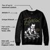 Medium Olive 3s DopeSkill Sweatshirt Flexin' Graphic