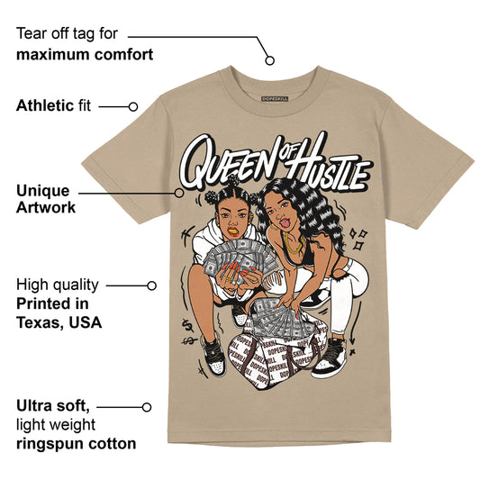 Latte 1s DopeSkill Medium Brown T-shirt Queen Of Hustle Graphic