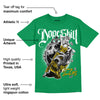 Lucky Green 5s DopeSkill Green T-shirt Money Loves Me Graphic