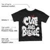 "Black/White" 1s DopeSkill Toddler Kids T-shirt Cute and Boujee Graphic