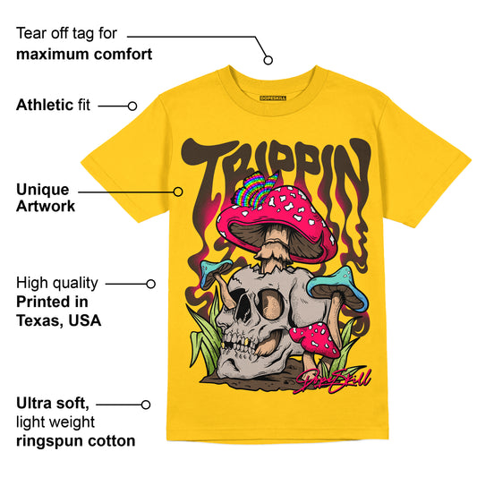 Yellow Collection DopeSkill Gold T-shirt Trippin Graphic