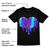 Aqua 6s DopeSkill T-Shirt Slime Drip Heart Graphic