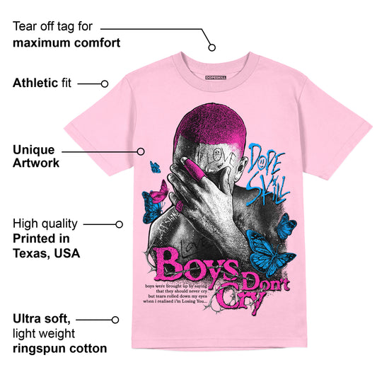 Pink Collection DopeSkill Pink T-shirt Boys Don't Cry Graphic