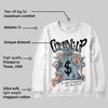 Blue Suede 40s DopeSkill Sweatshirt Money Bag Coming Up Graphic