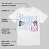 Cobalt Bliss 3s DopeSkill T-Shirt Protect Me From Evil Graphic