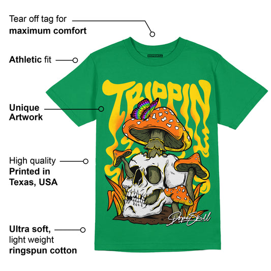 Green Collection DopeSkill Green T-shirt Trippin Graphic