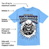 Powder Blue 9s DopeSkill Sky Blue T-shirt Trapped Halloween Graphic