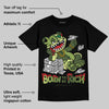 Foamposite One "Pine Green" DopeSkill T-Shirt Born To Be Rich Graphic