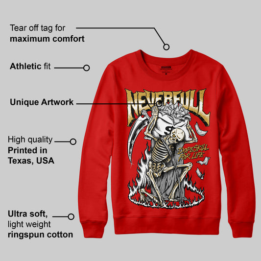 Red Collection DopeSkill Red Sweatshirt NeverFull Graphic