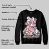 Stars Court White/Pink DopeSkill Sweatshirt MOMM Bear Graphic