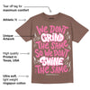 Dunk Smokey Mauve Playful Pink White Brown DopeSkill Brown Savana T-shirt Grind Shine Graphic