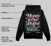 Medium Soft Pink 4s DopeSkill Hoodie Sweatshirt Money Is Our Motive Typo Graphic